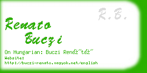 renato buczi business card
